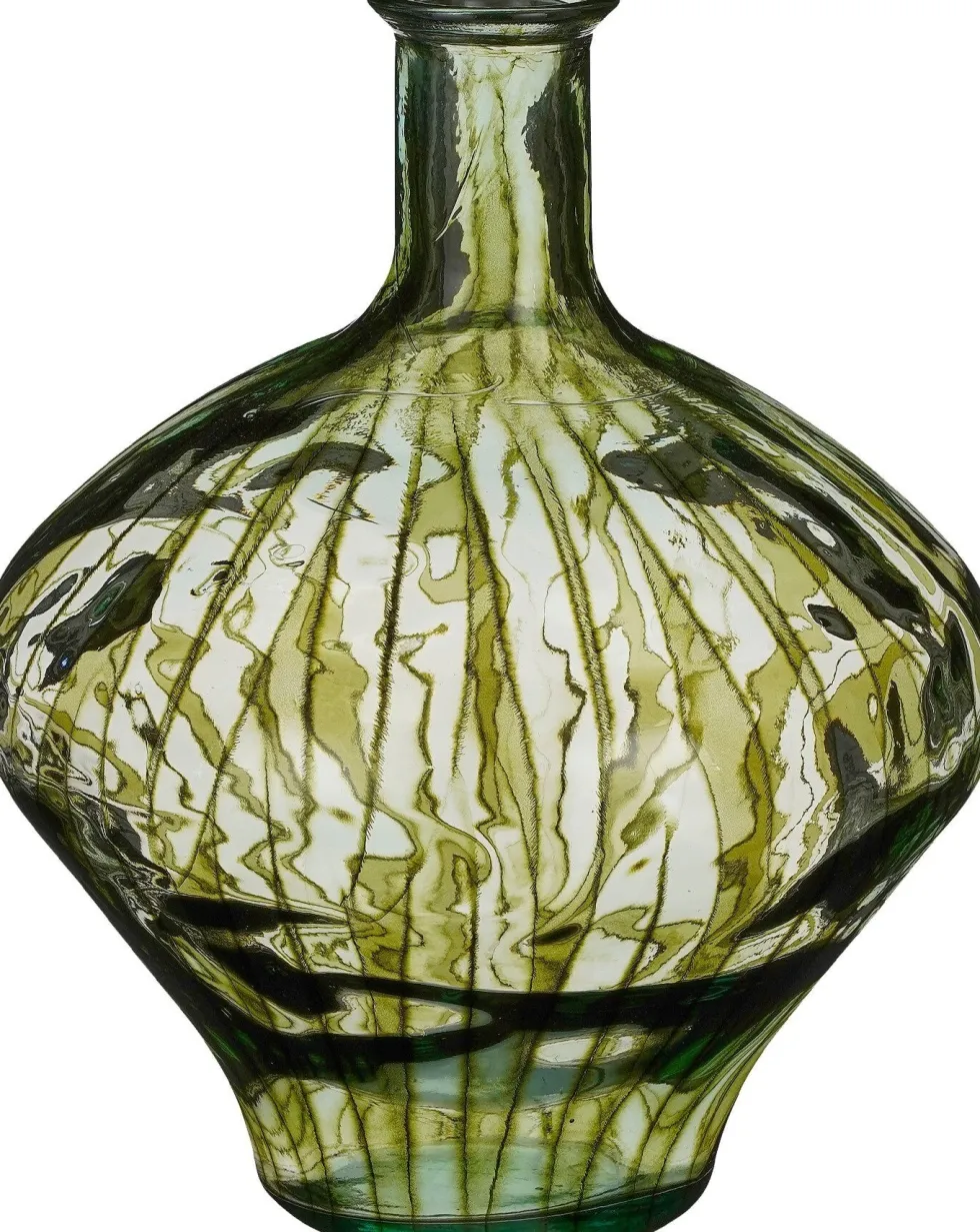 Mica Decorations vaas Palermo groen D 37 H 46 cm