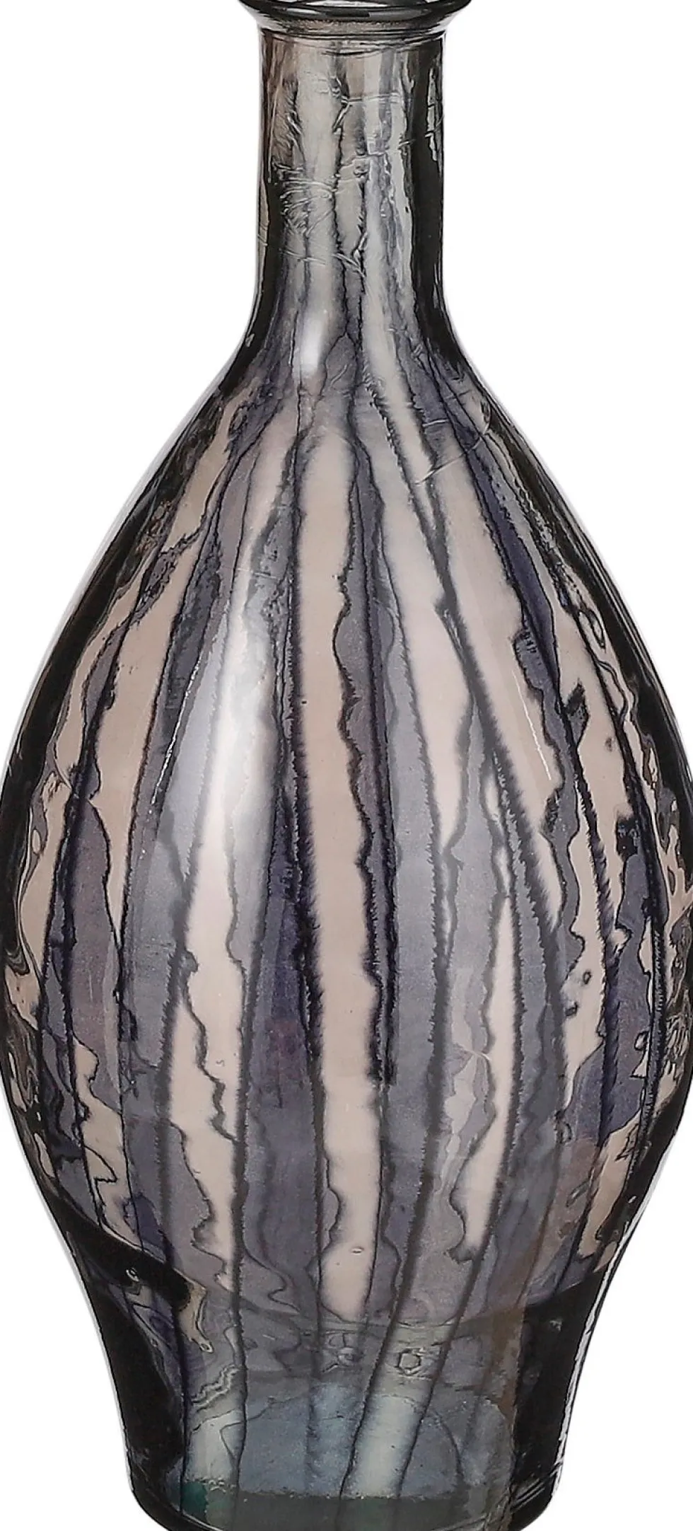 Mica Decorations vaas Palermo zwart D 28 H 60 cm