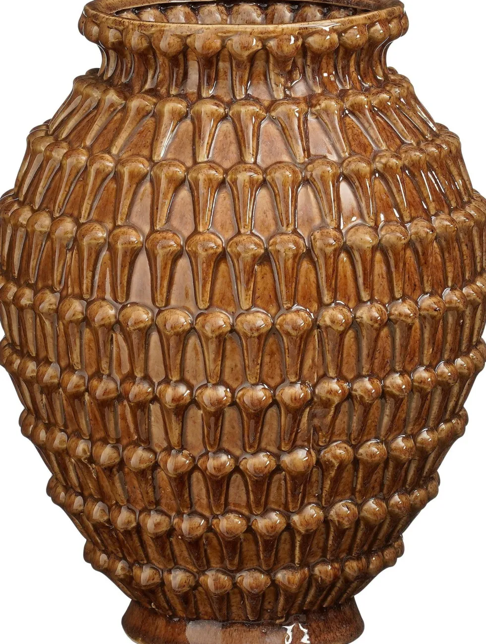 Mica Decorations vaas Rozz bruin D 28 H 36 cm