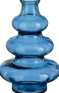 Mica Decorations vaas Sira blauw D 14,5 H 22 cm
