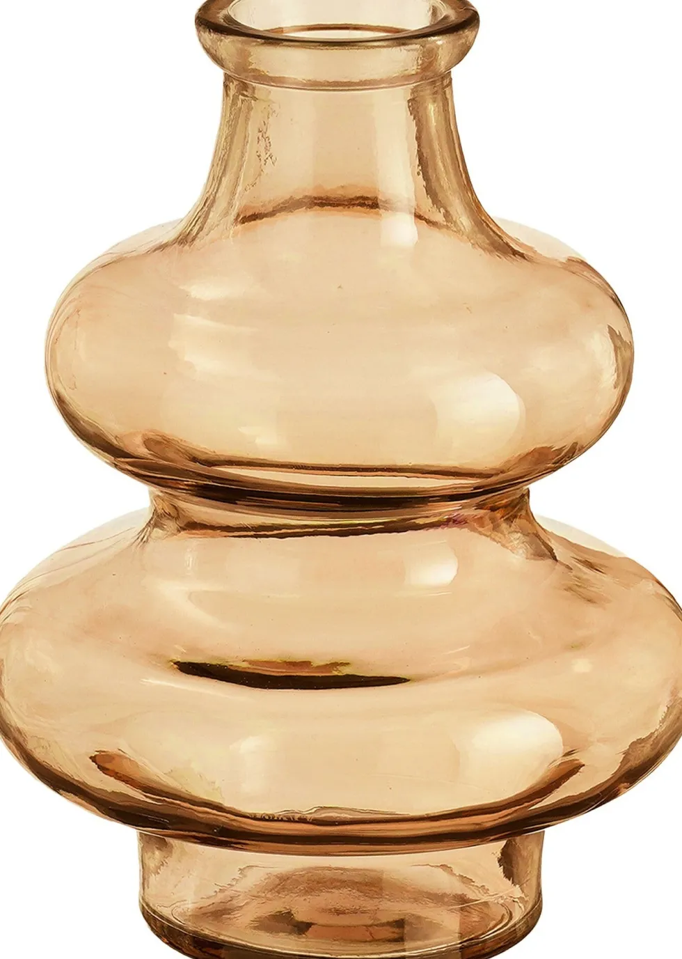 Mica Decorations vaas Sira bruin D 14 H 16 cm