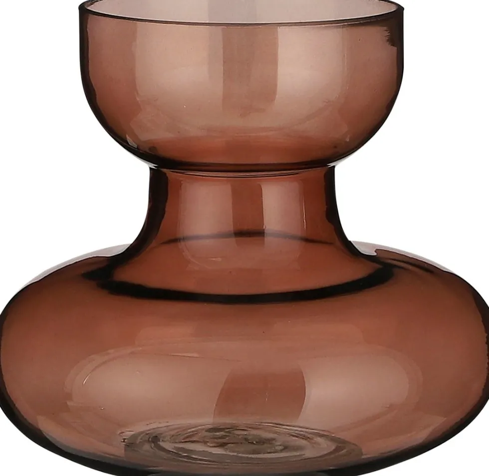 Mica Decorations vaas Soren bruin D 15 H 18 cm