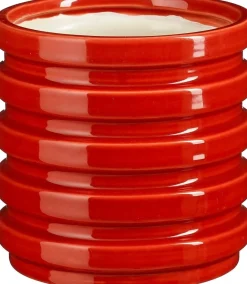 Mica Decorations vaas Soren rood D 13 H 12,5 cm