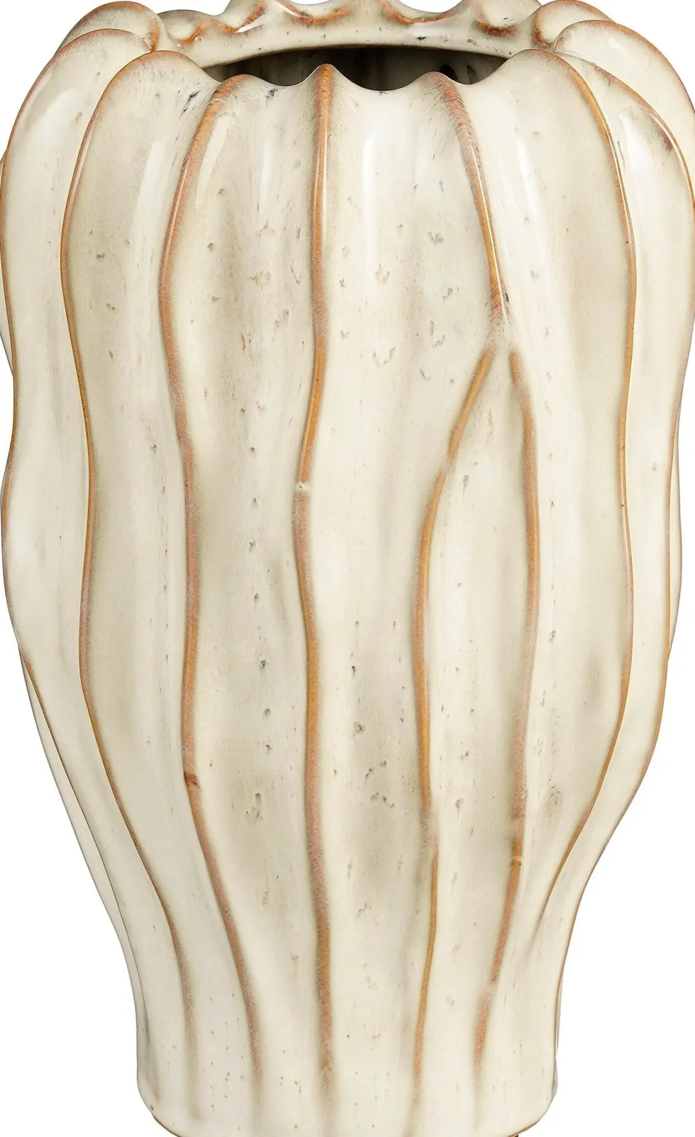 Mica Decorations vaas Thom crème D 20 H 30 cm