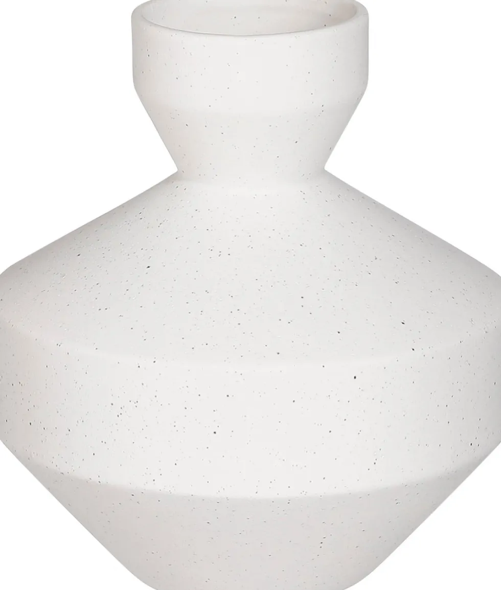 Mica Decorations vaas wit D 18 H 19 cm