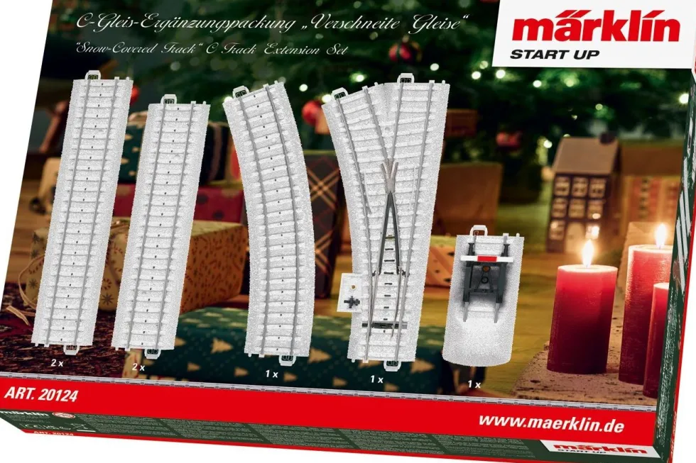 Märklin Start Up kerstdorpminiatuur uitbreiding railset kersttrein 23,7 x 5,7 x 31,5 cm 6-delig