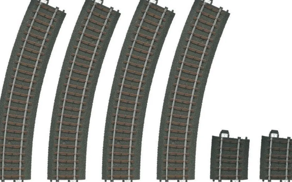 Märklin Start Up kerstdorpminiatuur railset gebogen 13,7 x 3,5 x 23,7 cm 6-delig