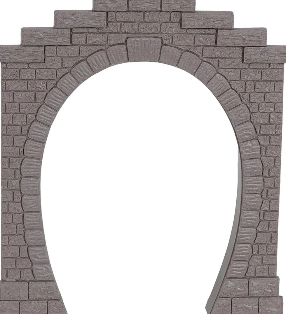 My Village kerstdorpminiatuur tunnel 13 x 1,5 x 18 cm 2 stuks
