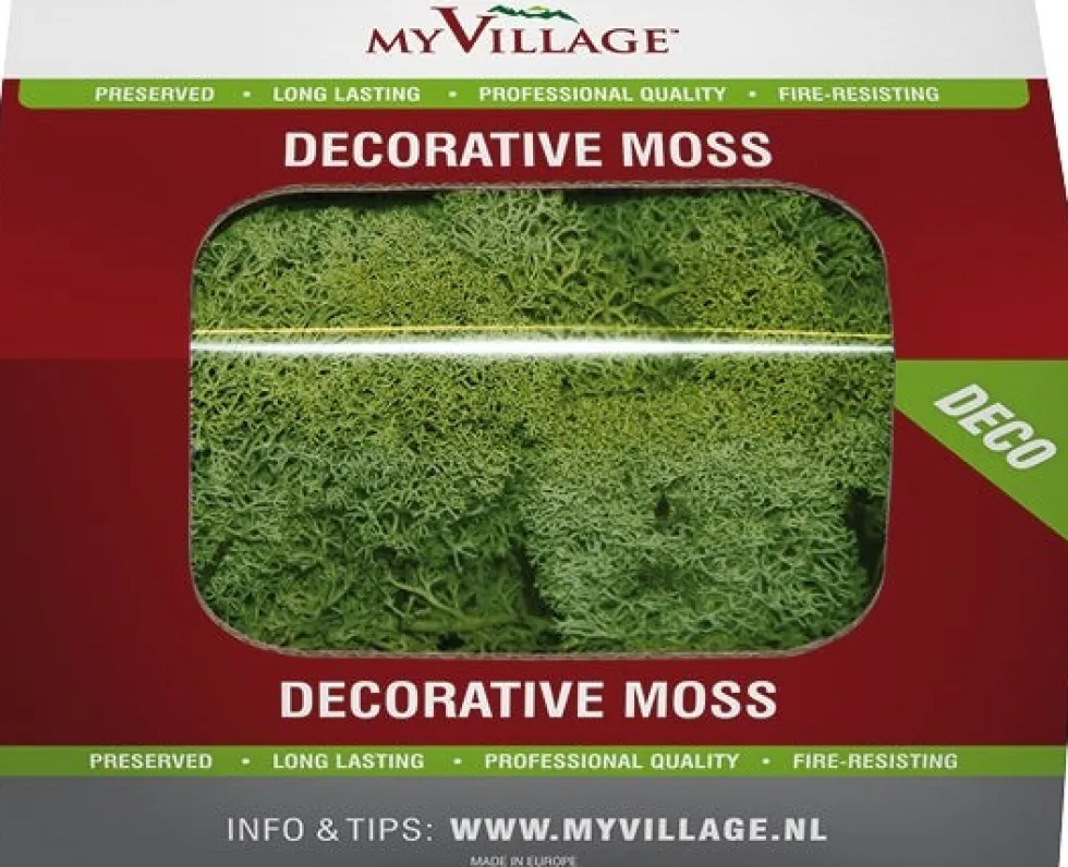 My Village kerstdorp ondergrond rendiermos 50 g groen