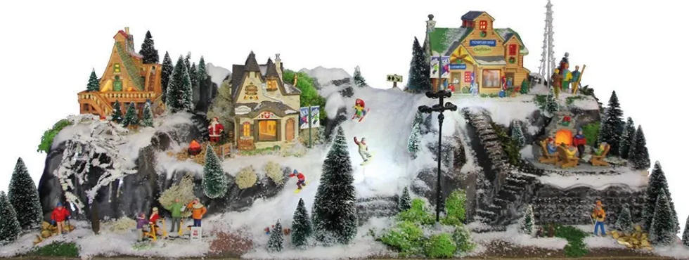 My Village kerstdorp ondergrond Olympic 120 x 40 x 30 cm