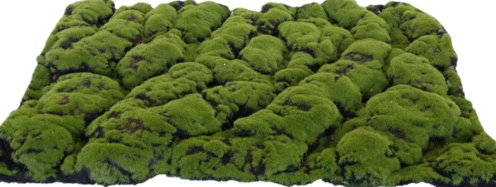 My Village kerstdorp ondergrond mos mat grof groen / bruin 70 x 50 cm