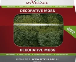 My Village kerstdorp ondergrond rendiermos 50 g donkergroen