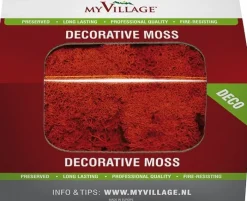 My Village kerstdorp ondergrond rendiermos 50 g rood