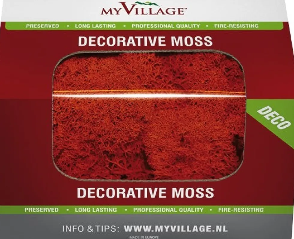 My Village kerstdorp ondergrond rendiermos 50 g rood