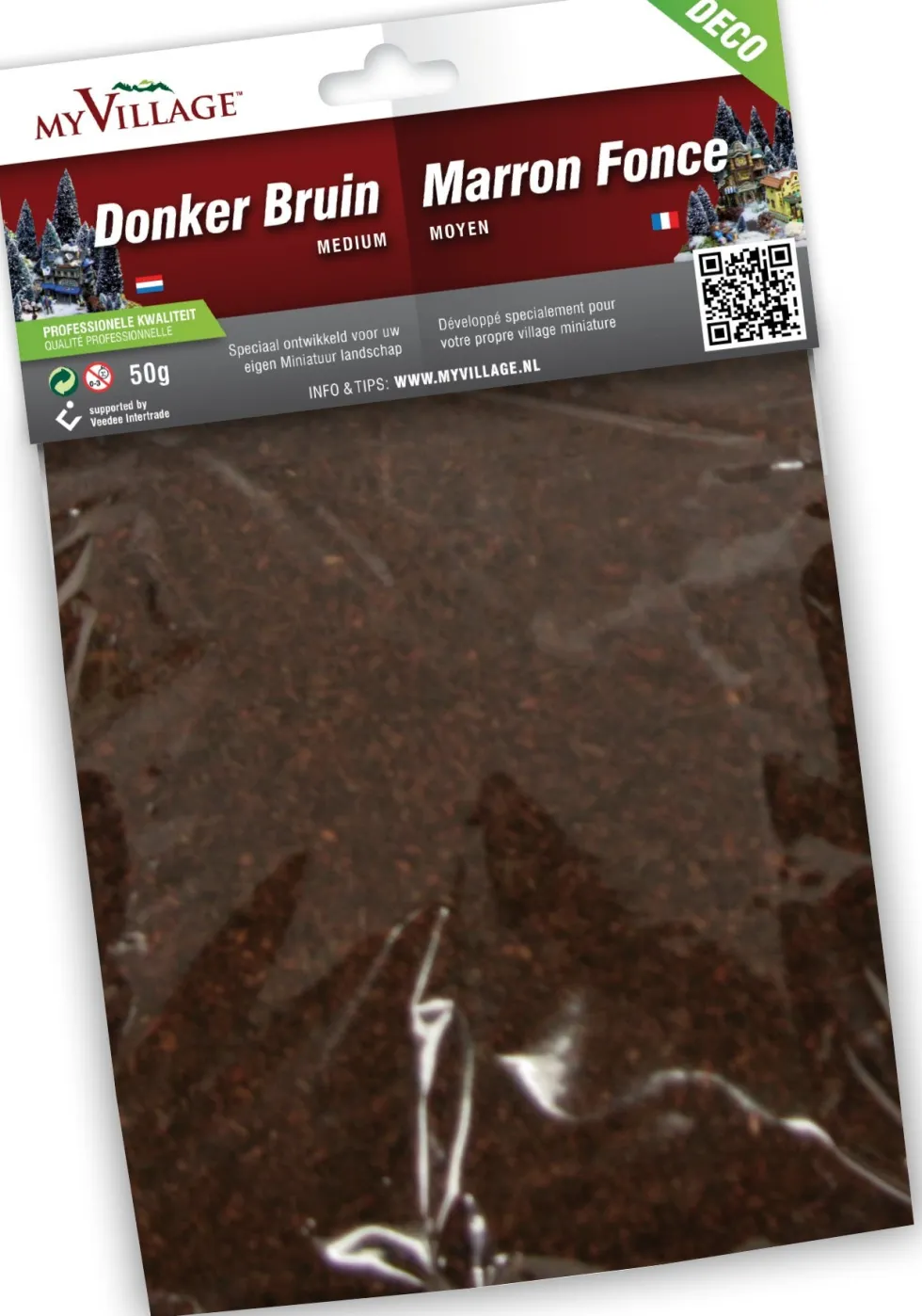 My Village kerstdorp ondergrond strooisel bruin medium 50 g