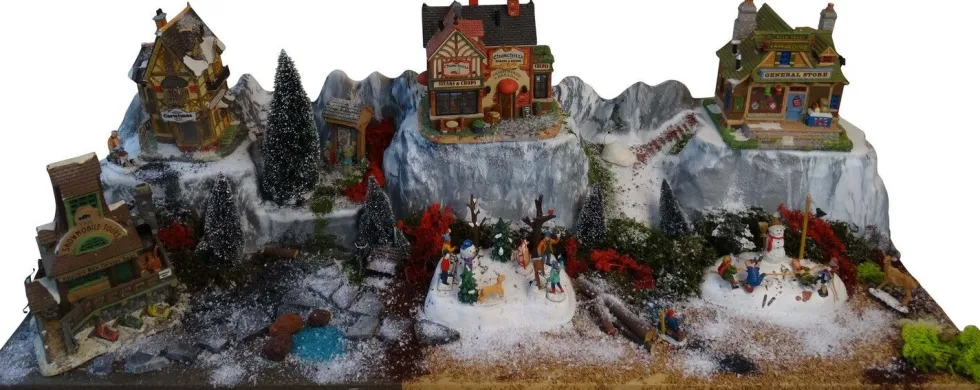My Village kerstdorp ondergrond FC Longorn 120 x 22 x 21 cm