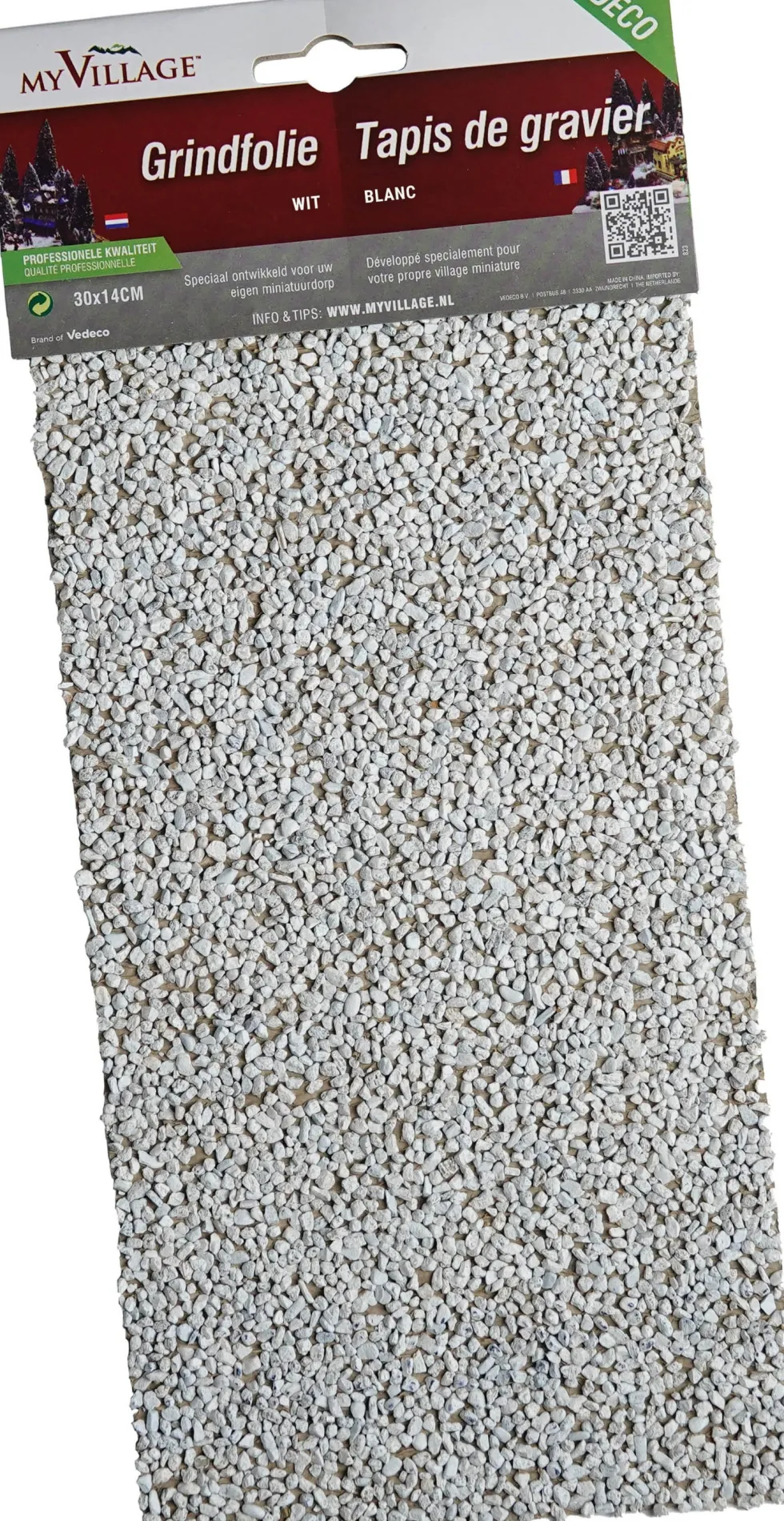 My Village kerstdorp ondergrond grindmat wit 30 x 14 x 1 cm