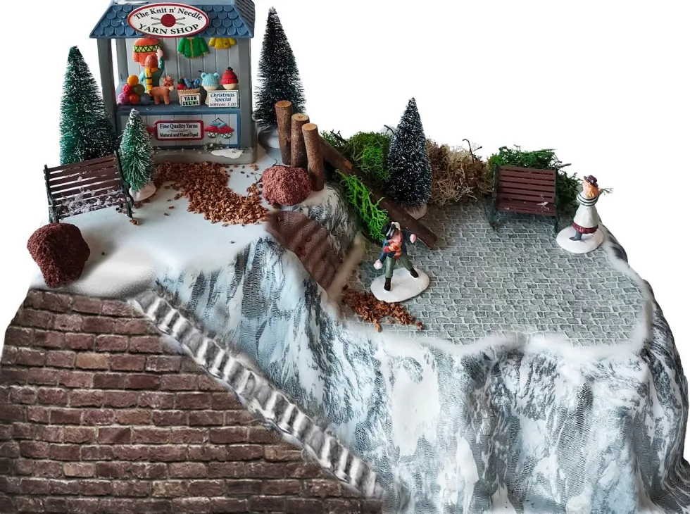 My Village kerstdorp ondergrond Tirol 42 x 25 x 15 cm