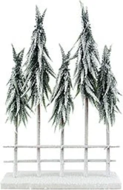 Natural Pine Collection decoratieboom Pine boom met sneeuw wit 40 x 8 x 60 cm