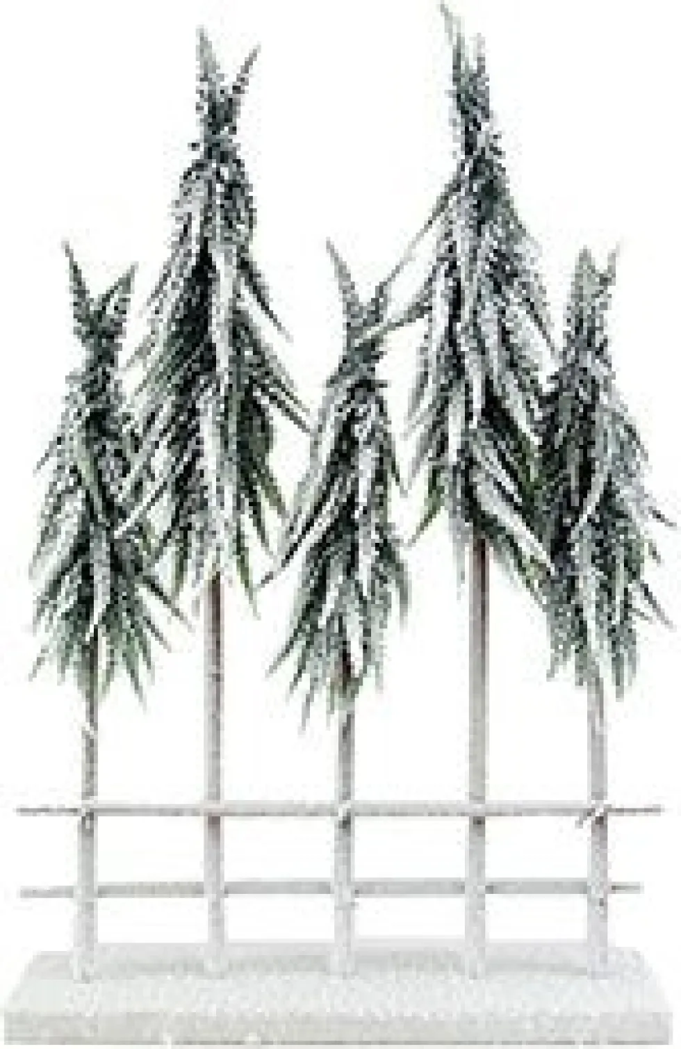 Natural Pine Collection decoratieboom Pine boom met sneeuw wit 40 x 8 x 60 cm
