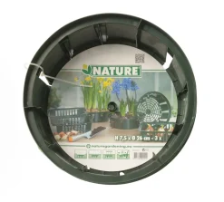 Nature bollenplantmand groen D 26 H 7,5 cm 3 stuks