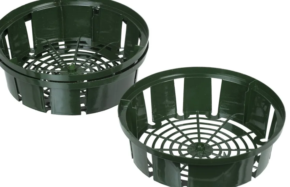 Nature bollenplantmand groen D 26 H 7,5 cm 3 stuks