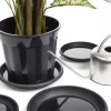 Nature plantenschotel zwart D 39 H 5,1 cm