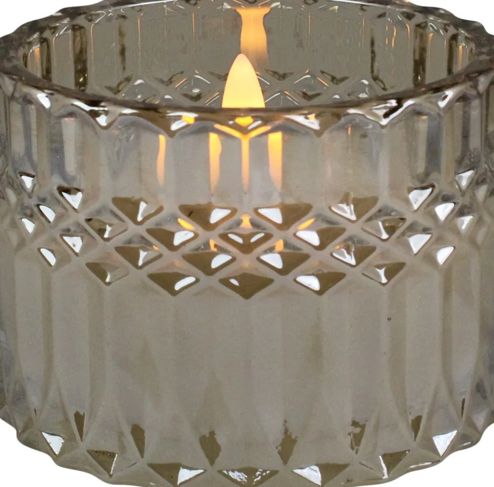 Peha Magic LED kaars in glas Jacob crème D 9 H 6,5 cm