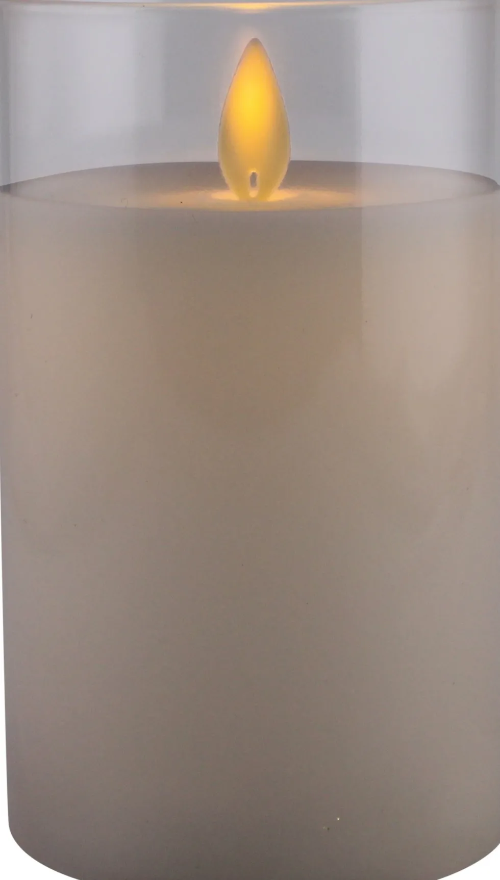 Peha Magic LED kaars in glas roze D 7,5 H 12,5 cm