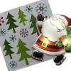Peha Magic sticker kerstman 3D groen / rood met LED 23 x 29 cm