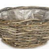 Plantenmand grijs D 35 H 15 cm