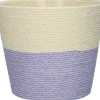 Plantenmand Riley crème / paars D 19 H 16 cm