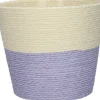 Plantenmand Riley crème / paars D 15,3 H 13 cm