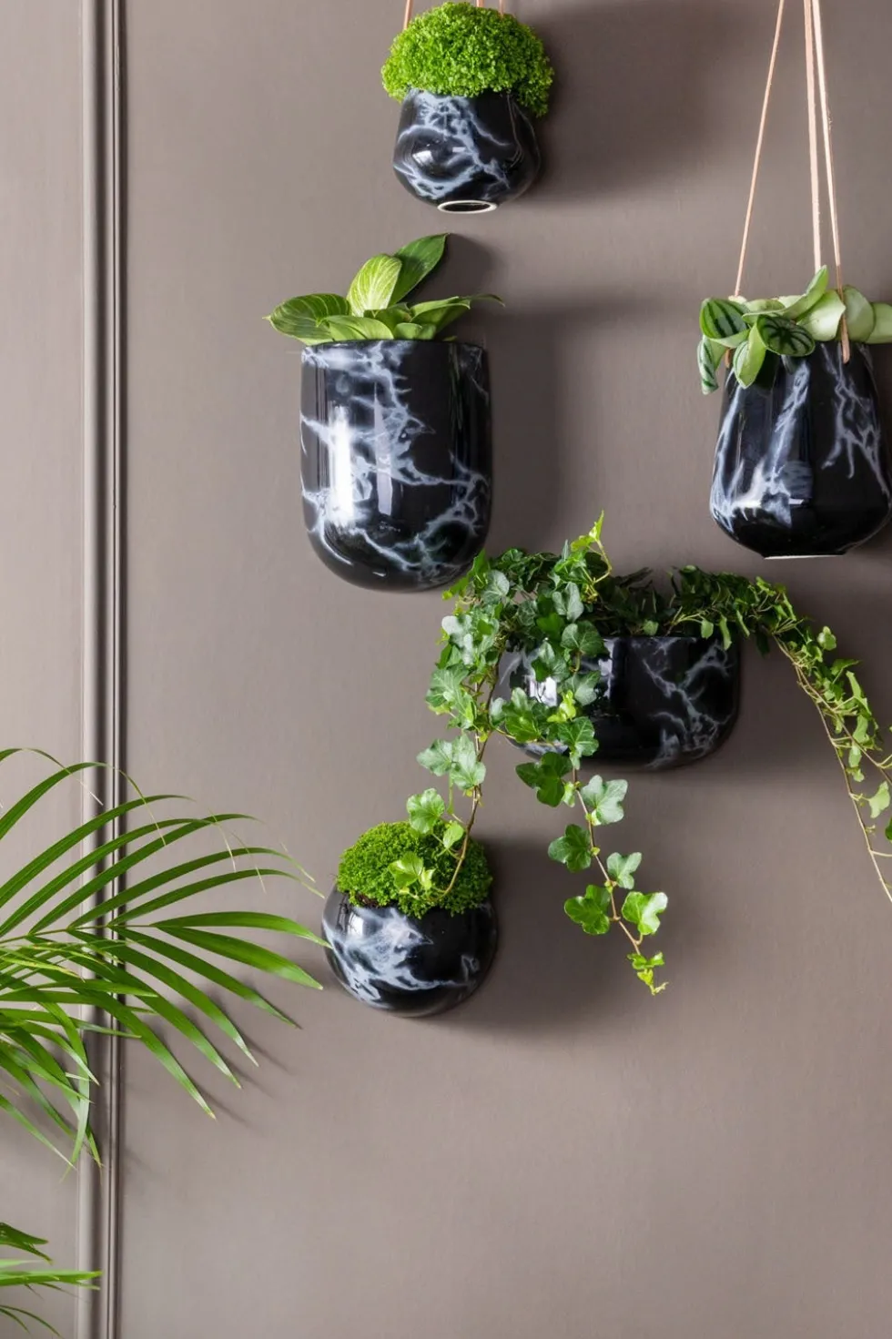 PT Living hangpot Skittle zwart D 12,2 H 9,5 cm