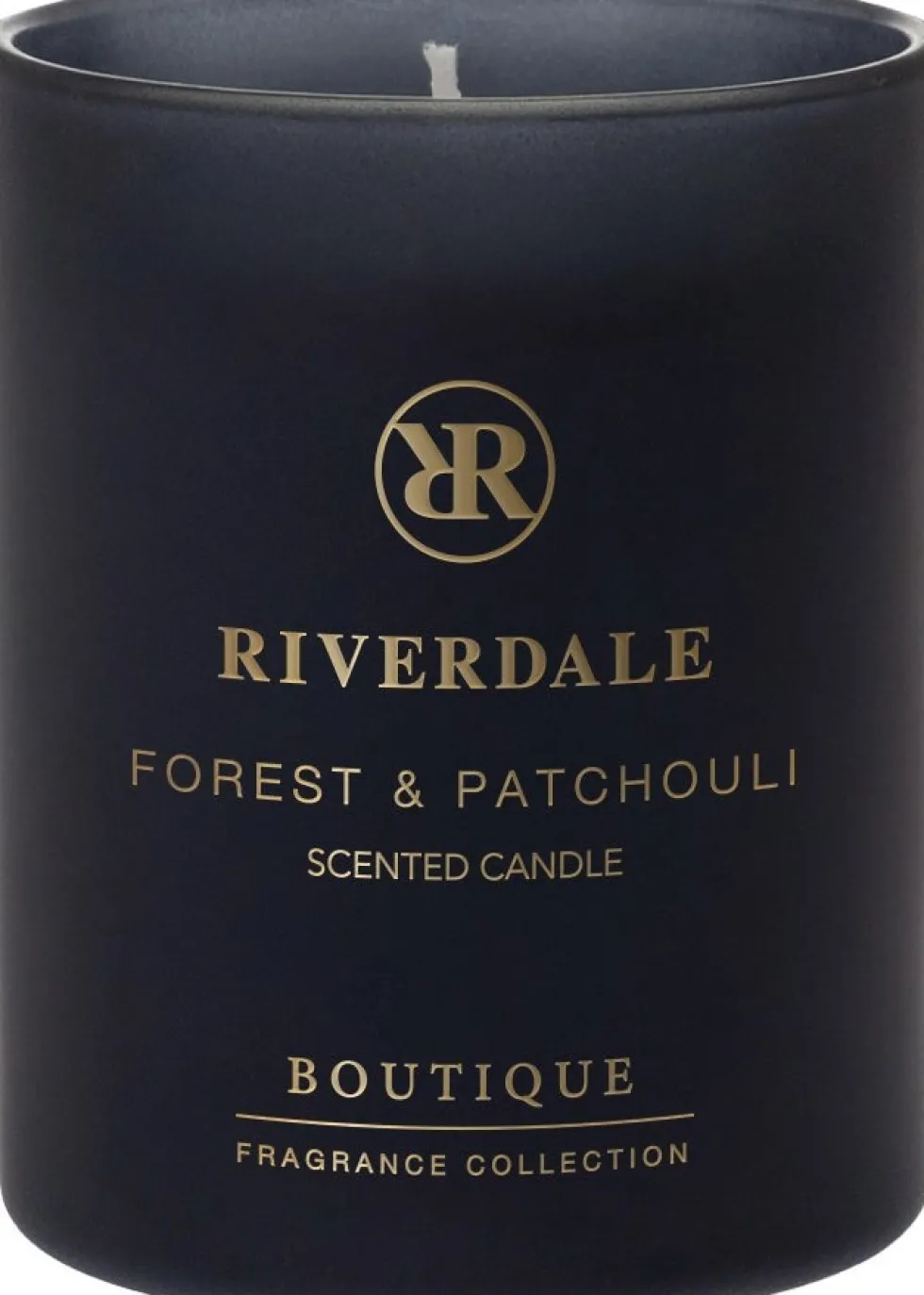 Riverdale geurkaars Boutique zwart forest & patchouli 22 uur D 9 H 11