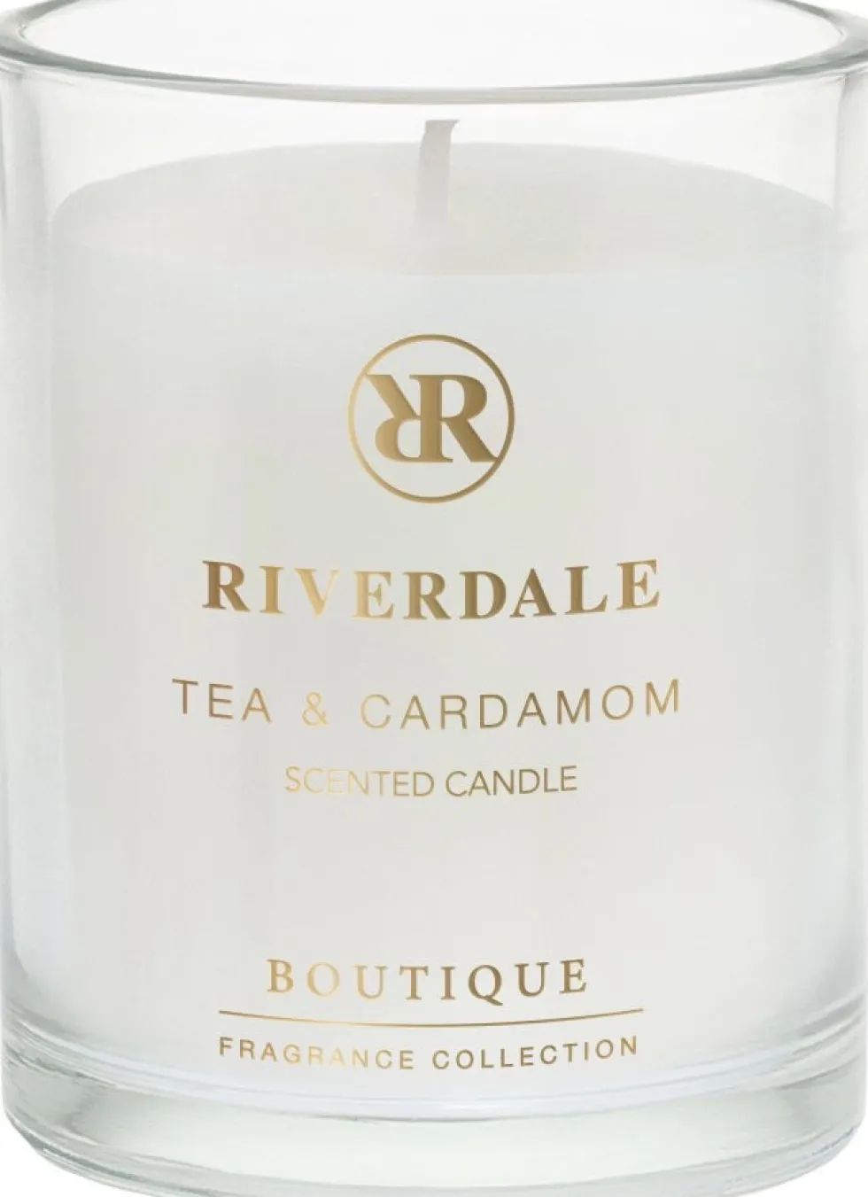 Riverdale geurkaars Boutique groen tea & cardamom 22 uur D 9 H 11