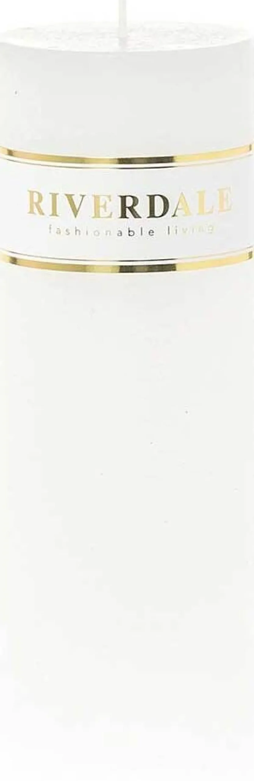 Riverdale stompkaars Pillar wit 90 uur D 7 H 20 cm