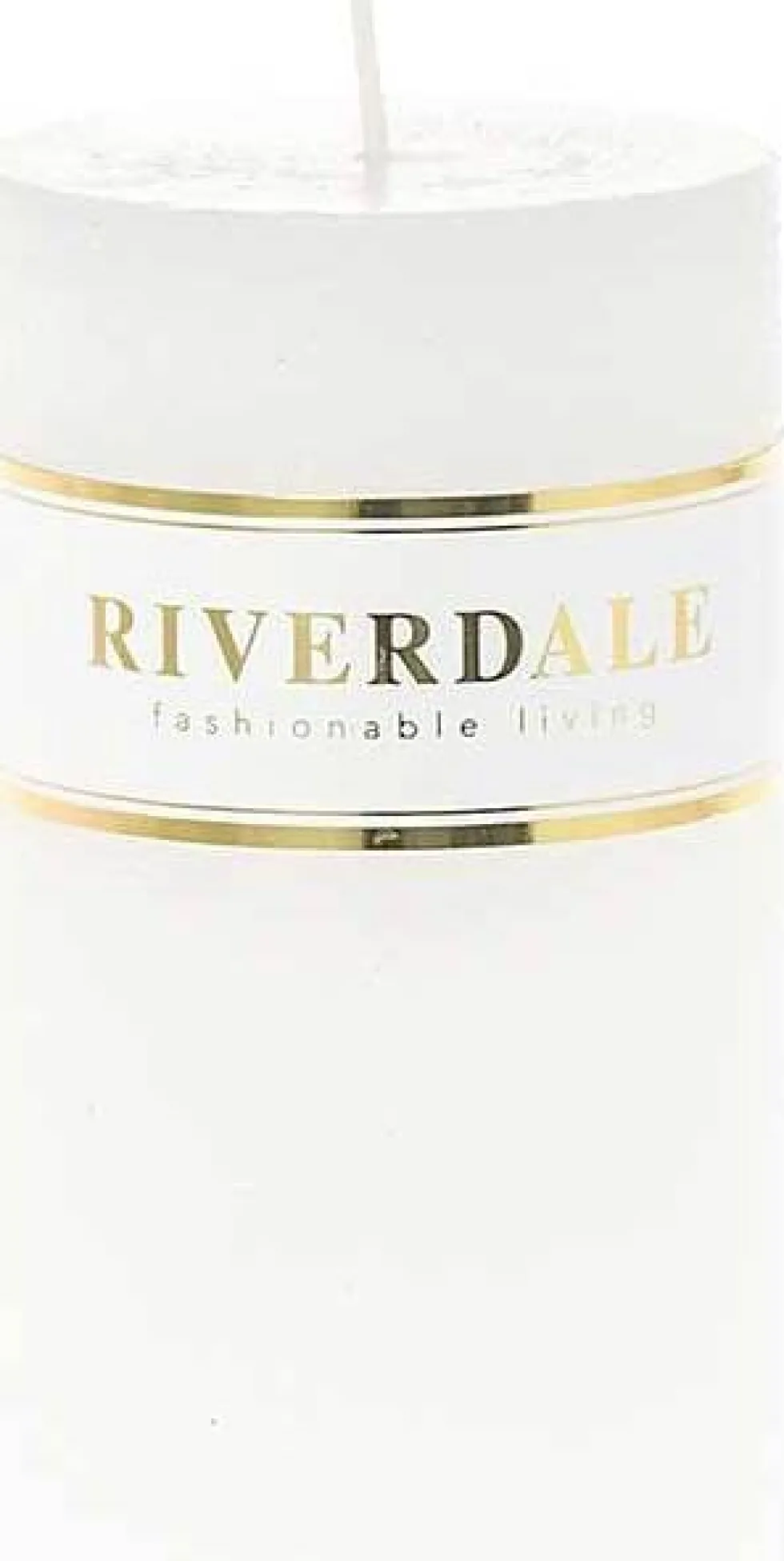 Riverdale stompkaars Pillar wit 60 uur D 7 H 14 cm