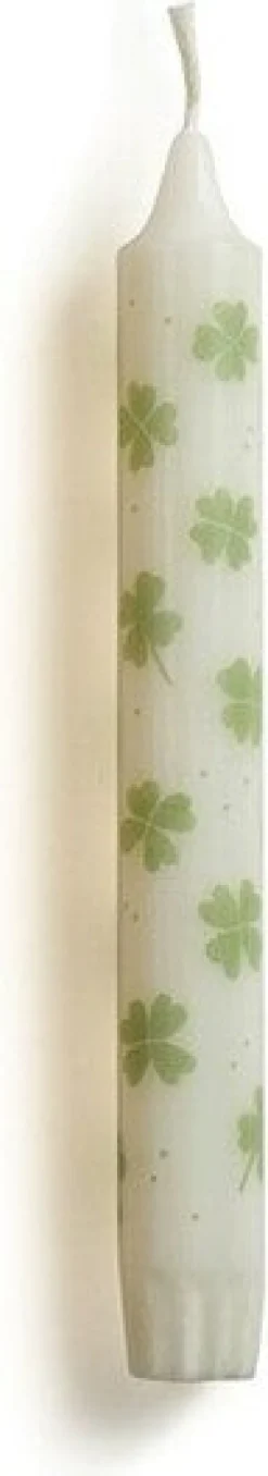 Rustik Lys dinerkaars By Kimmi wit / groen 7 uur D 2,2 H 19 cm