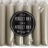 Rustik Lys dinerkaars Cadeau taupe 5 uur 6 stuks