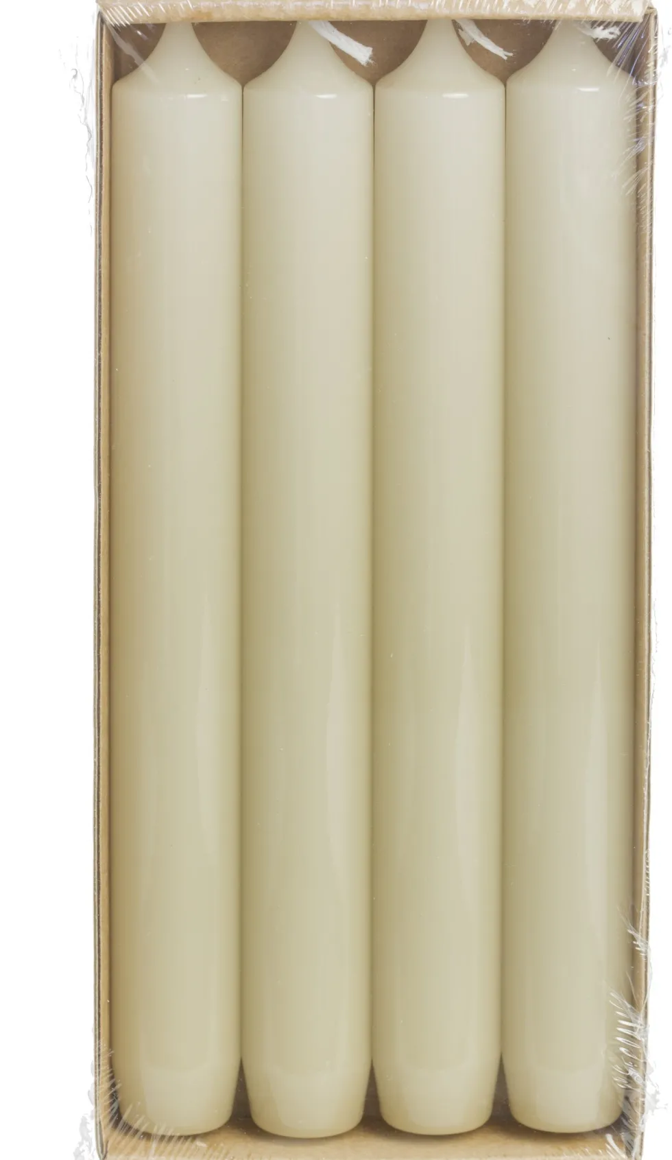 Rustik Lys dinerkaars Gloss geel 8 uur 4 stuks