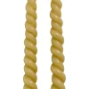 Rustik Lys dinerkaars Swirl beige 8,5 uur 2 stuks