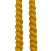 Rustik Lys dinerkaars Swirl geel 8,5 uur 2 stuks