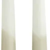 Rustik Lys dinerkaars Tweeling wit / groen 8 uur D 2,2 H 29 cm 2 stuks