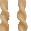 Rustik Lys dinerkaars Twist beige 8,5 uur 2 stuks