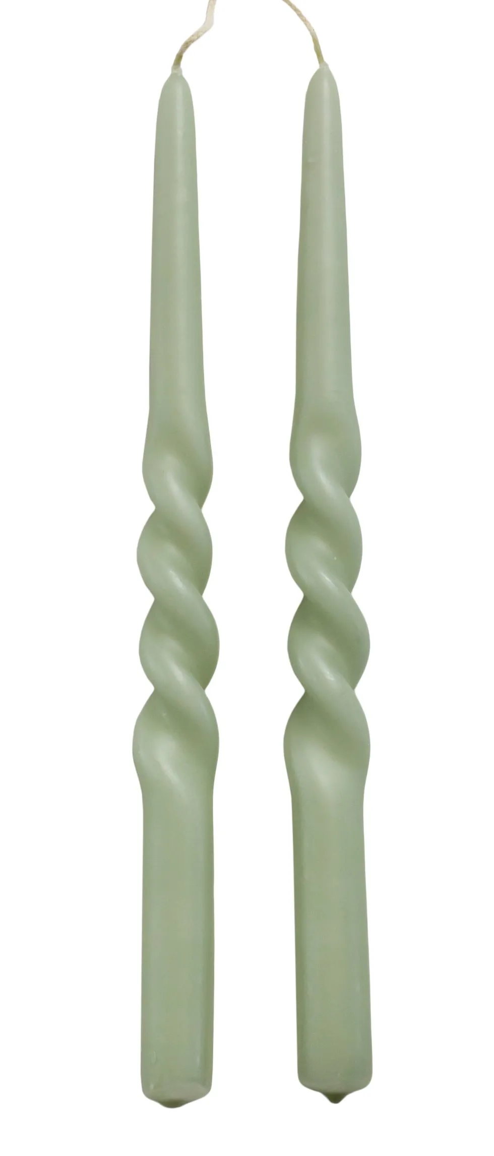 Rustik Lys dinerkaars Twist groen 8,5 uur 2 stuks