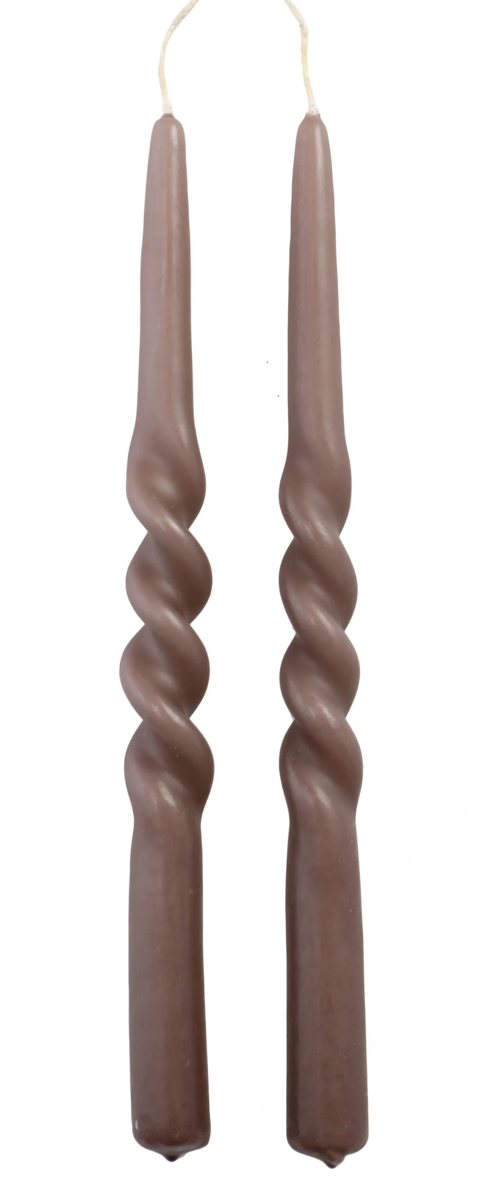 Rustik Lys dinerkaars Twist paars 8,5 uur 2 stuks