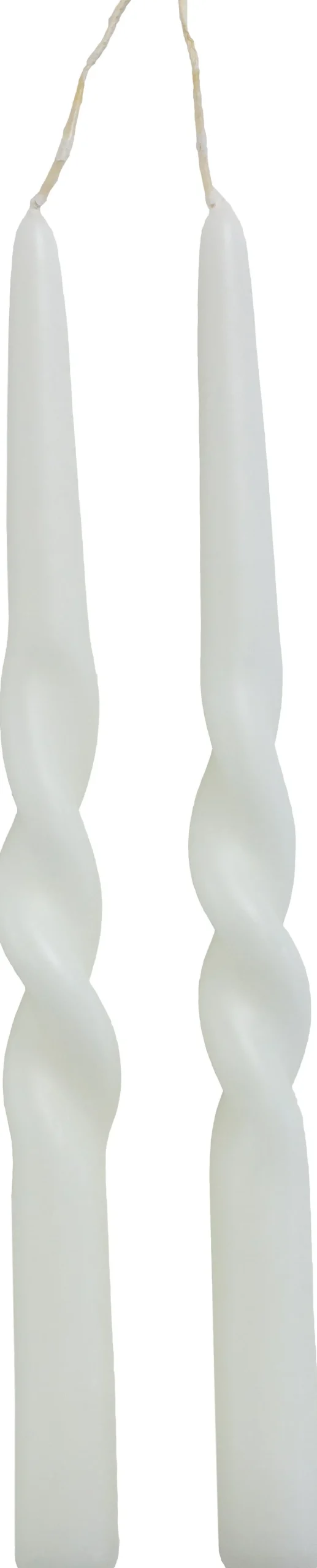Rustik Lys dinerkaars Twist wit 8,5 uur 2 stuks