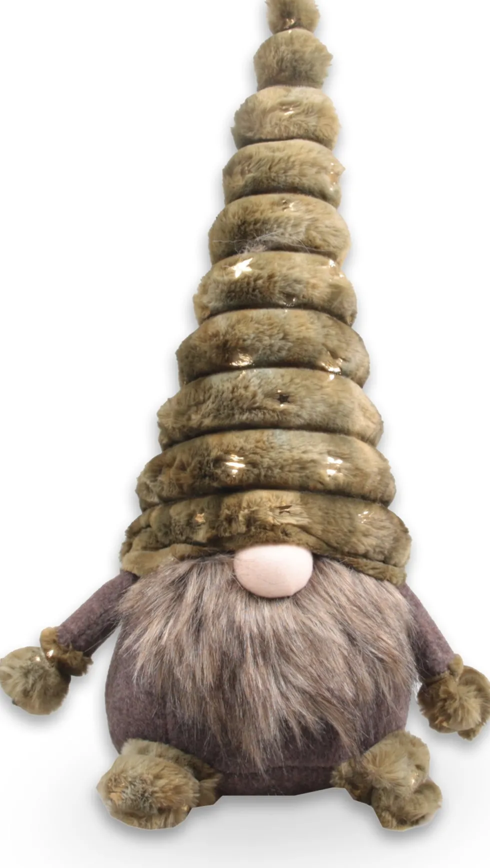 SID kerstfiguur gnoom Toby bruin 25 x 19 x 46 cm