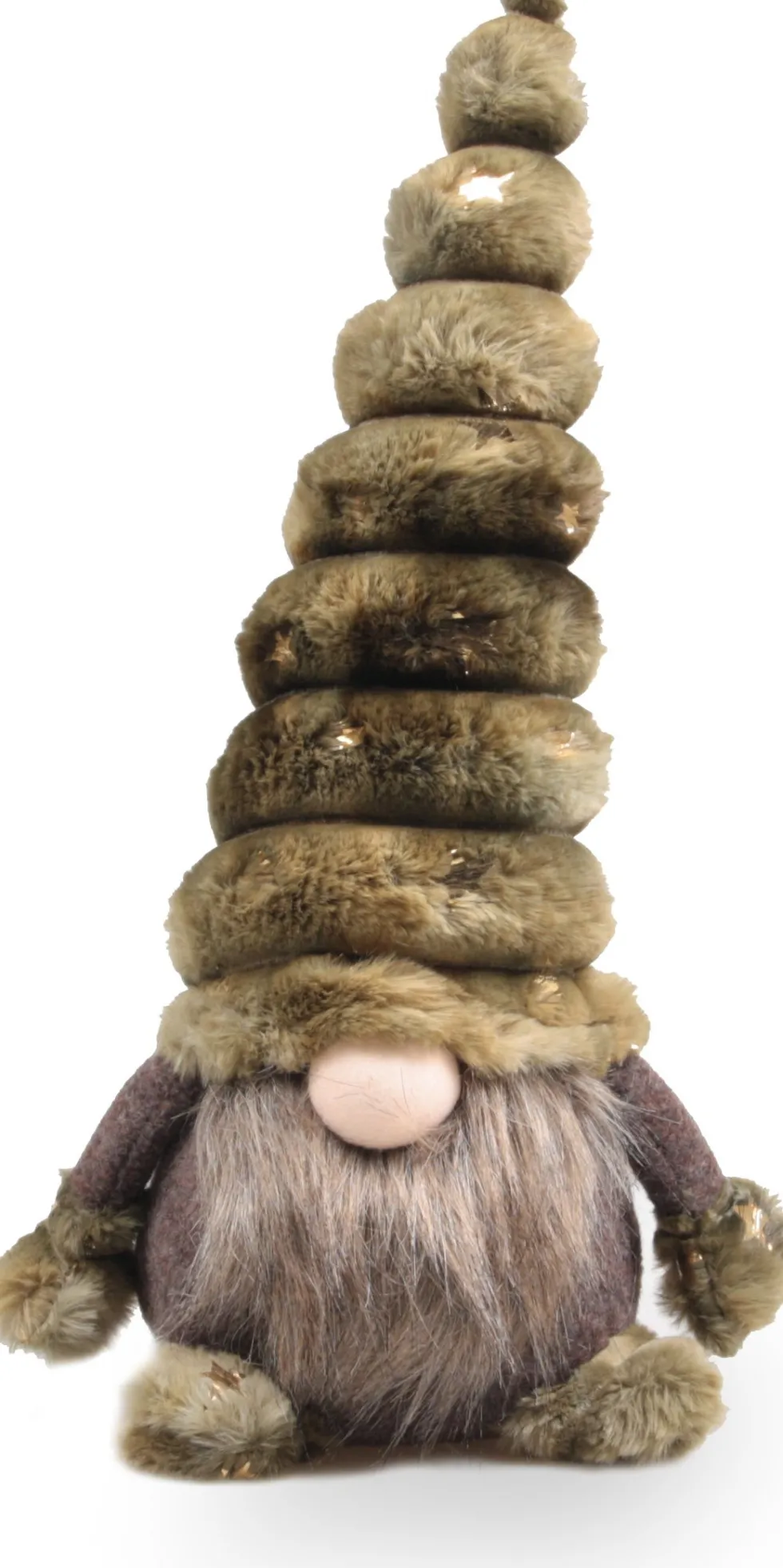 SID kerstfiguur gnoom Toby bruin 18 x 14 x 36 cm